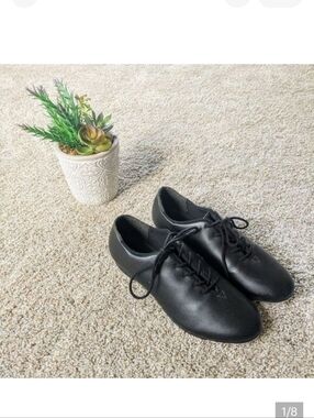 Black So Danca Tap Shoes 5.5 Women's Practice
